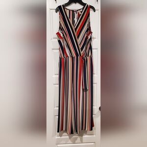 Tacera Vibrant Striped Jumpsuit